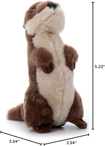 Miniatura 8 de The Petting Zoo Animal de peluche de nutria de río, regalos para niños, animales salvajes del zoológico Onez, juguete de peluche de nutria de río de