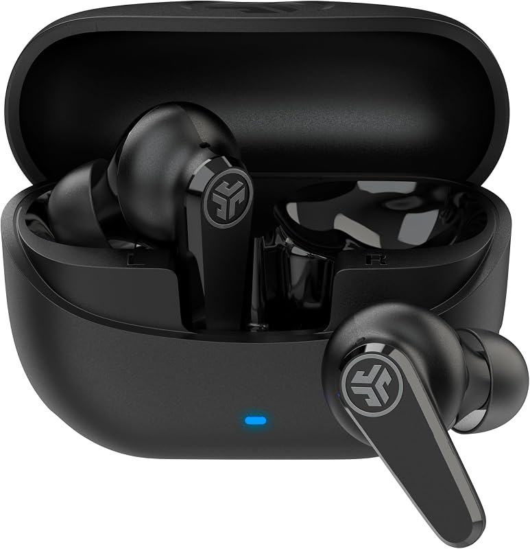 JLab Go Pods ANC, True Wireless Earbuds, Active Noise Cancelling, Bluetooth, Black