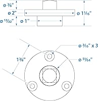 Vista 6 de Seachoice Barco marino de bronce fundido de 2 pulgadas de drenaje de garboard con tapón de latón