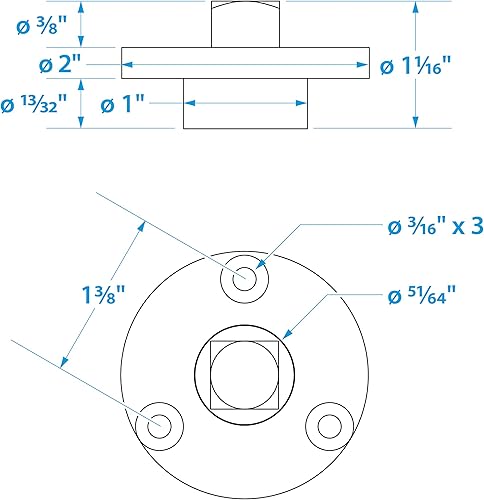Miniatura 6 de Seachoice Barco marino de bronce fundido de 2 pulgadas de drenaje de garboard con tapón de latón