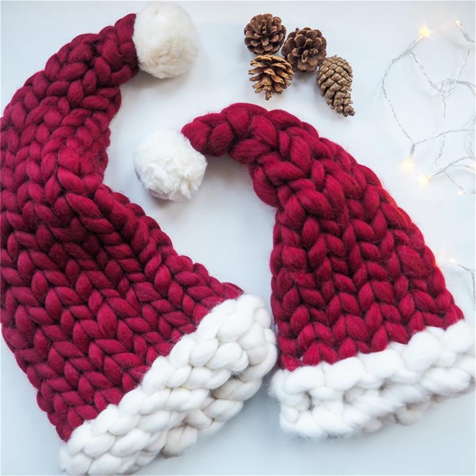 Amazon.com: Diumy Knitted Santa Hat,Handmade Christmas Hat 
