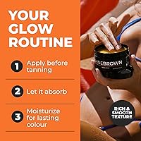 Vista 6 de BYROKKO Shine Brown Tan Accelerator Cream 7.1 onzas líquidas, aceite de bronceado para exteriores o interiores o loción para cama de bronceado