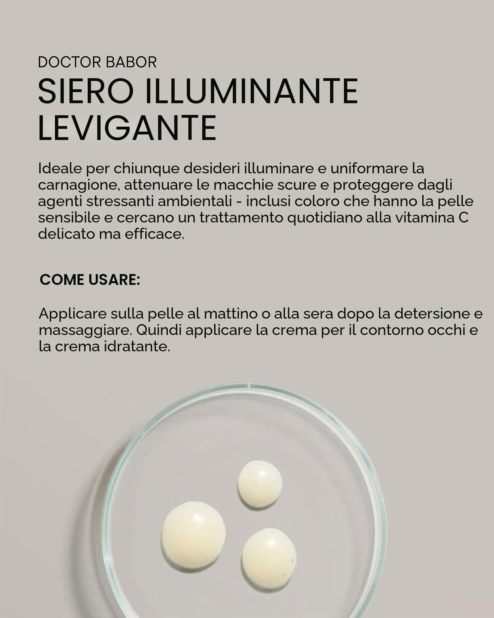 DOCTOR Babor Refining Radiance Siero | Con vitamina C, acido ialuronico e acidi grassi omega-3, vitamina E, contro rughe e stress ossidativo, per una pelle liscia, radiosa e uniforme, vegana, 30 ml