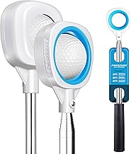 CHAMPKEY Performance Golf Ball Retriever Single Sided - Thicken Stainless Steel Shaft with Rubber Grip Golf Retriever - Available in 9Ft / 12Ft / 14.5Ft / 16.3Ft