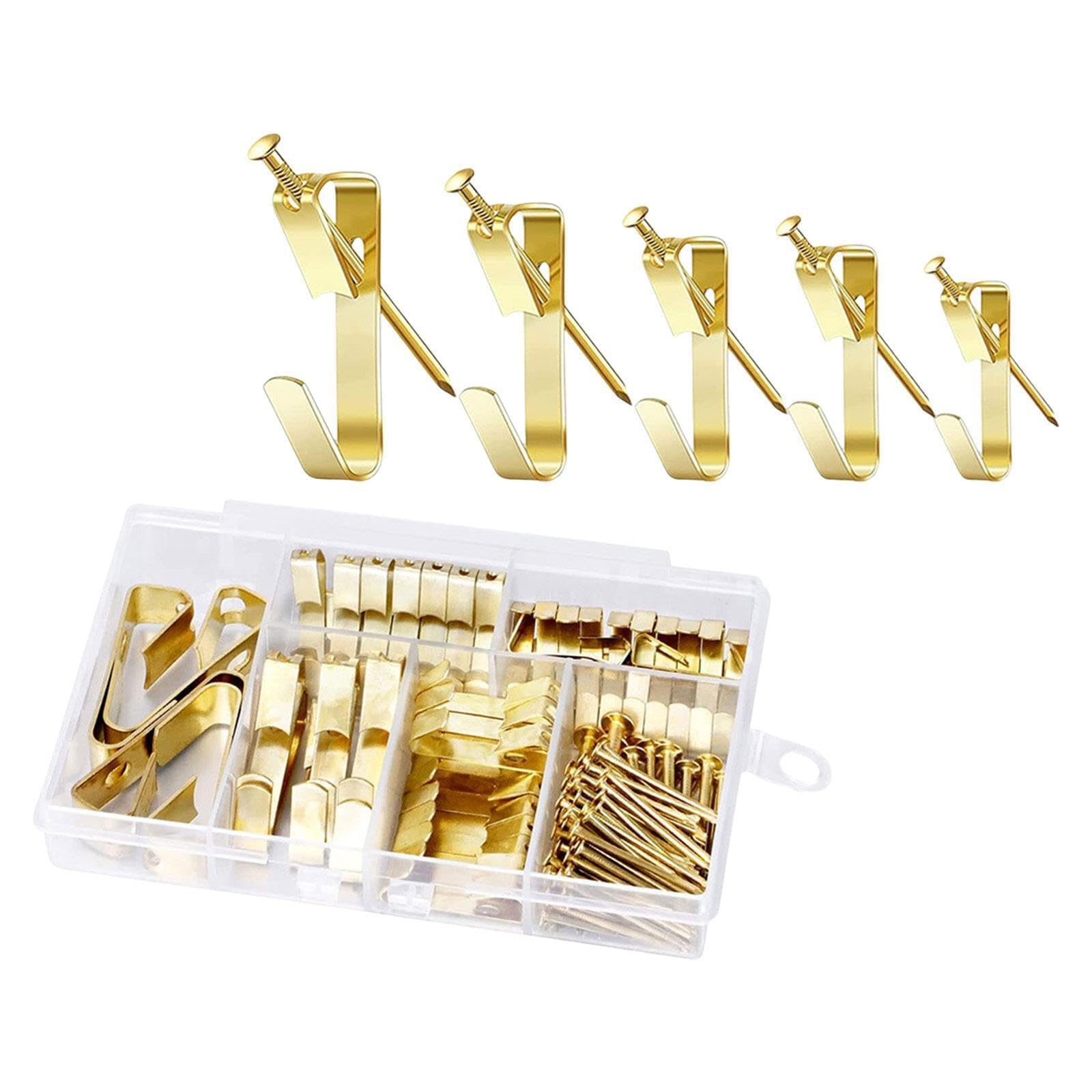 Poxzsfx Securely Hang Canvases And Decorations Picture Hanging Kit 10Lb 20Lb 30Lb 50Lb 100Lb Hooks And Iron Ensuring Secure Usage Without Easy Damage Picture