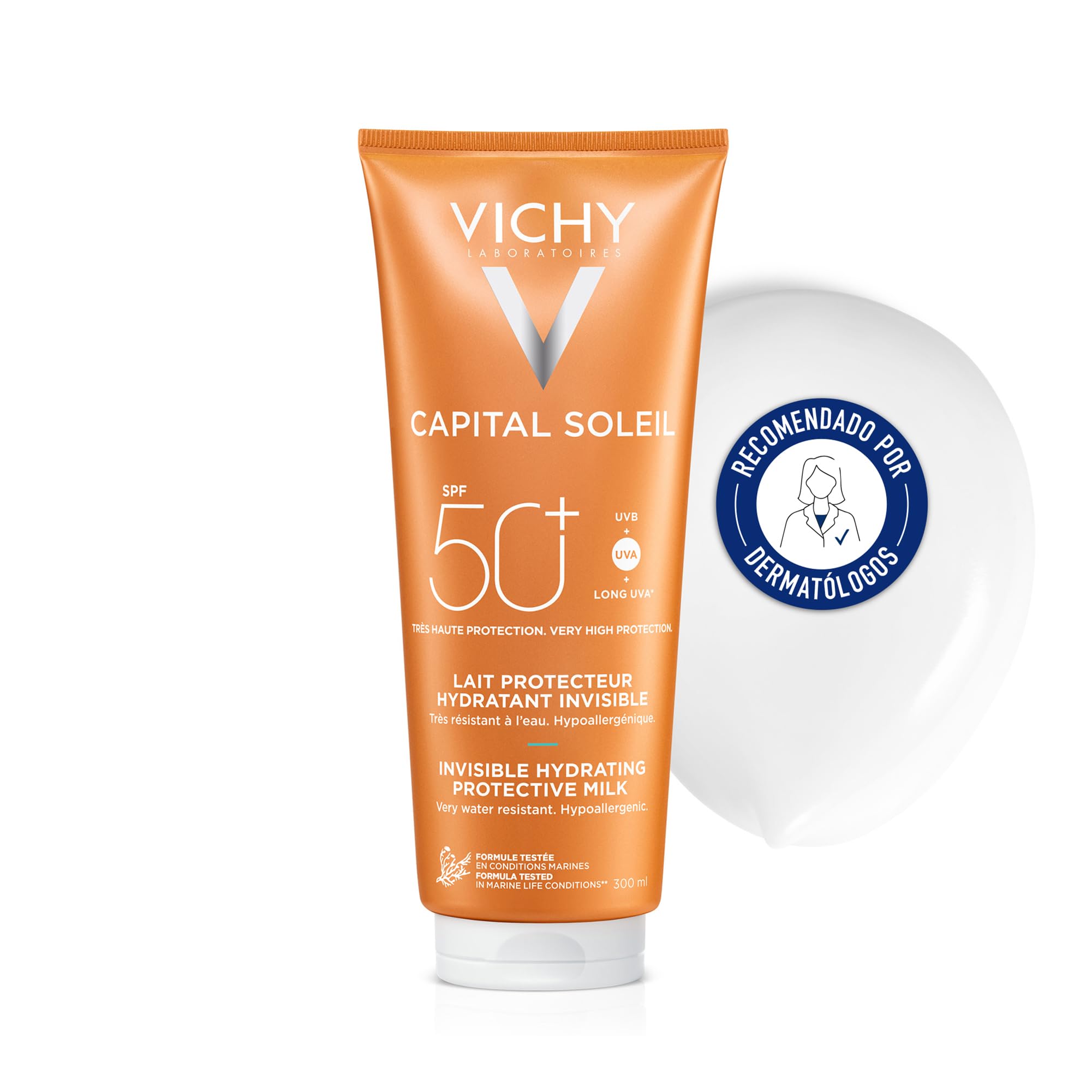Vichy Ideal Soleil Protector Solar para La Familia FPS 50+, 300 ml