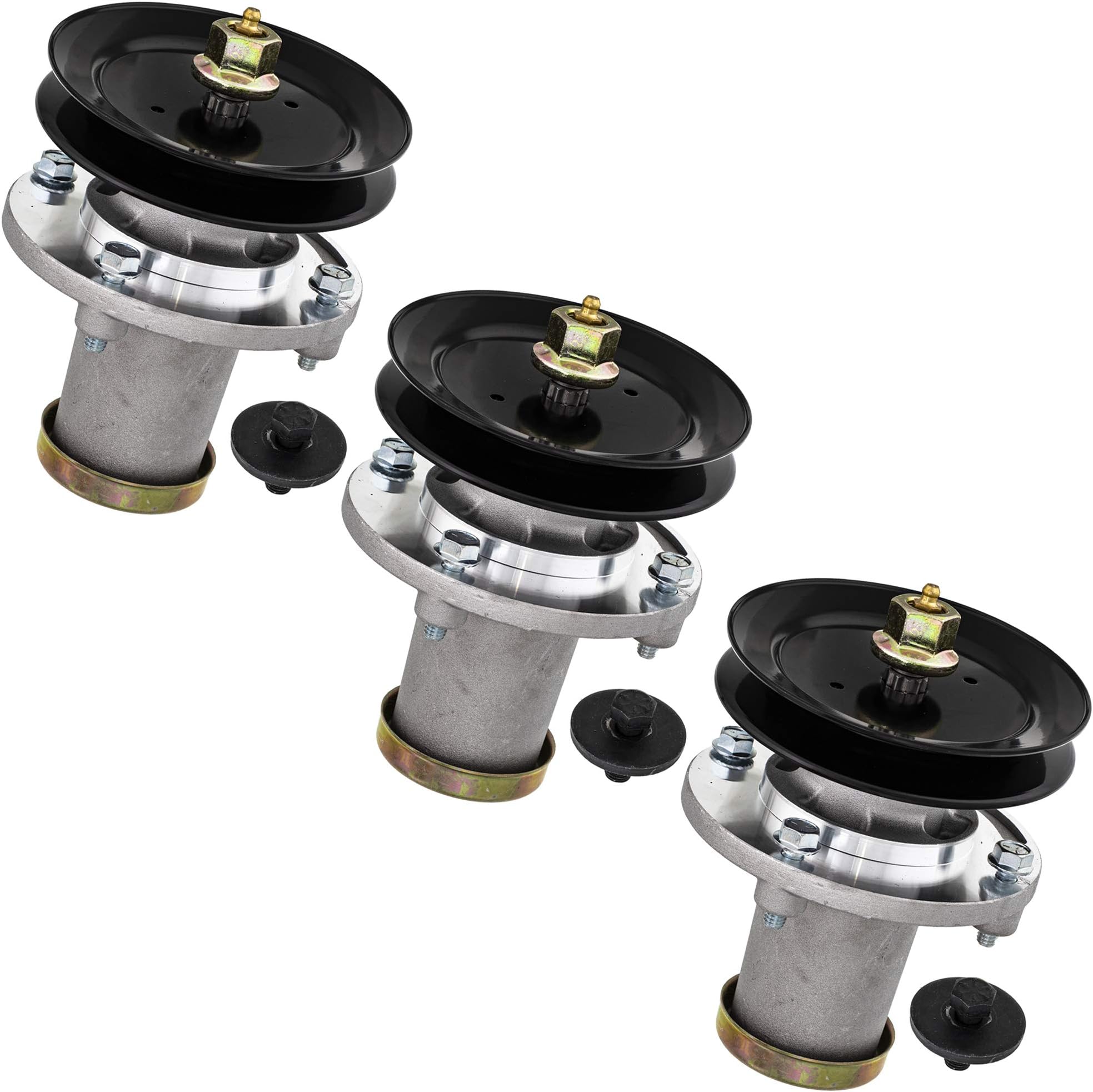 8TEN Mower Spindle with Pulley for Husqvarna 48 inch Deck EZ 4824 RZ 4824F 539112170 532112171 3 Pack