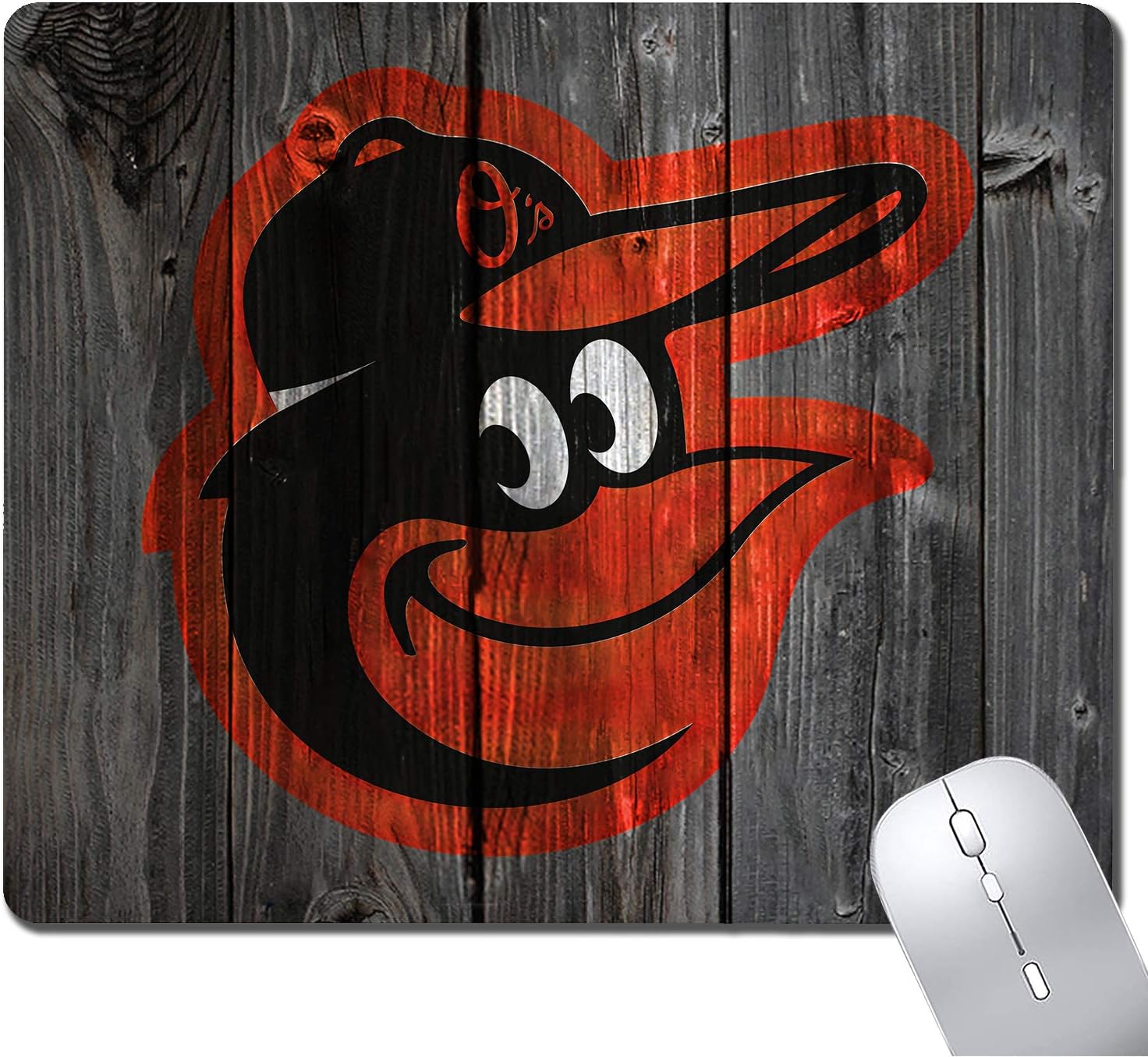 Wood Grain Design Sports Mouse Pad, Non-Slip Rubber Base Mousepad for Computers Laptop, Gaming Mouse Pads for Desk Office Supplies image 5