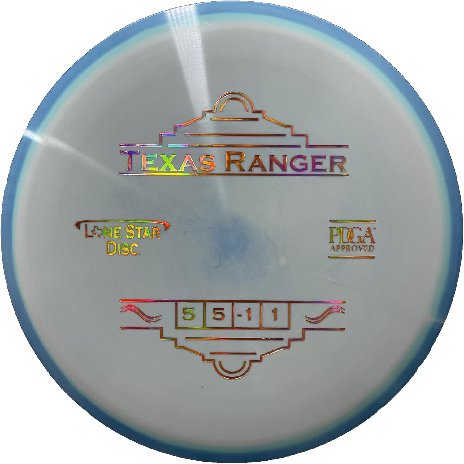 Lone Star Disc Bravo Texas Ranger | Straight Disc Golf Midrange | Durable & Smooth Premium Plastic | Versatile Straight Midrange for All Skill Levels | Colors May Vary