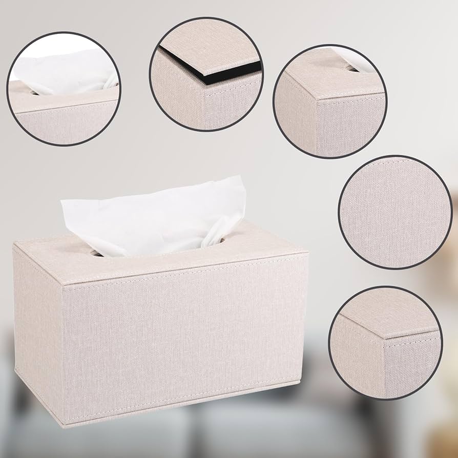 Amazon.com: Sumnacon Tissue Box Cover Rectangular Tissue Box