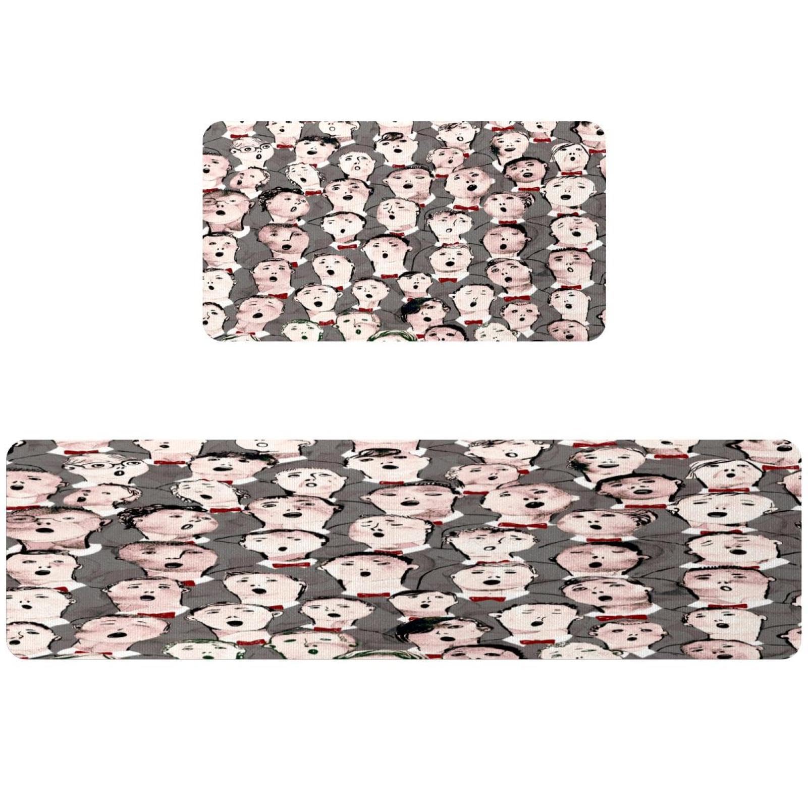 Alfombra de cocina pasillo lavable juego de 2 alfombrillas antideslizantes absorbentes VAPOKF