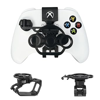 TXW Mini Steering Wheel for X-box One/X-box Series X|S Game Controller,Racing Games Controller Steering Wheel Attachment Accessory for X-box Game Controller Black