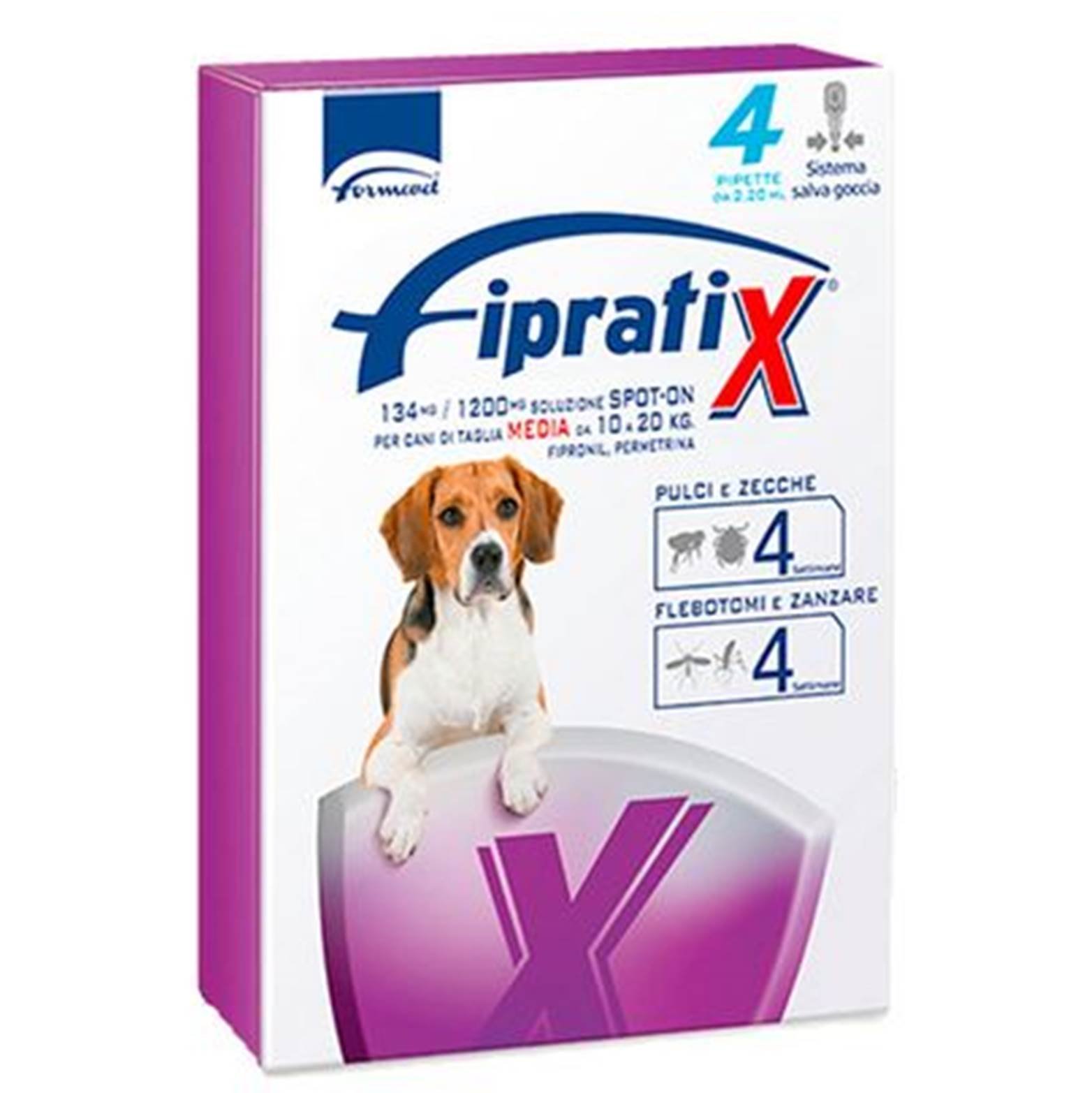 Fipratix antiparasitaire pour puces tiques phlébotomes et moustiques en pipettes