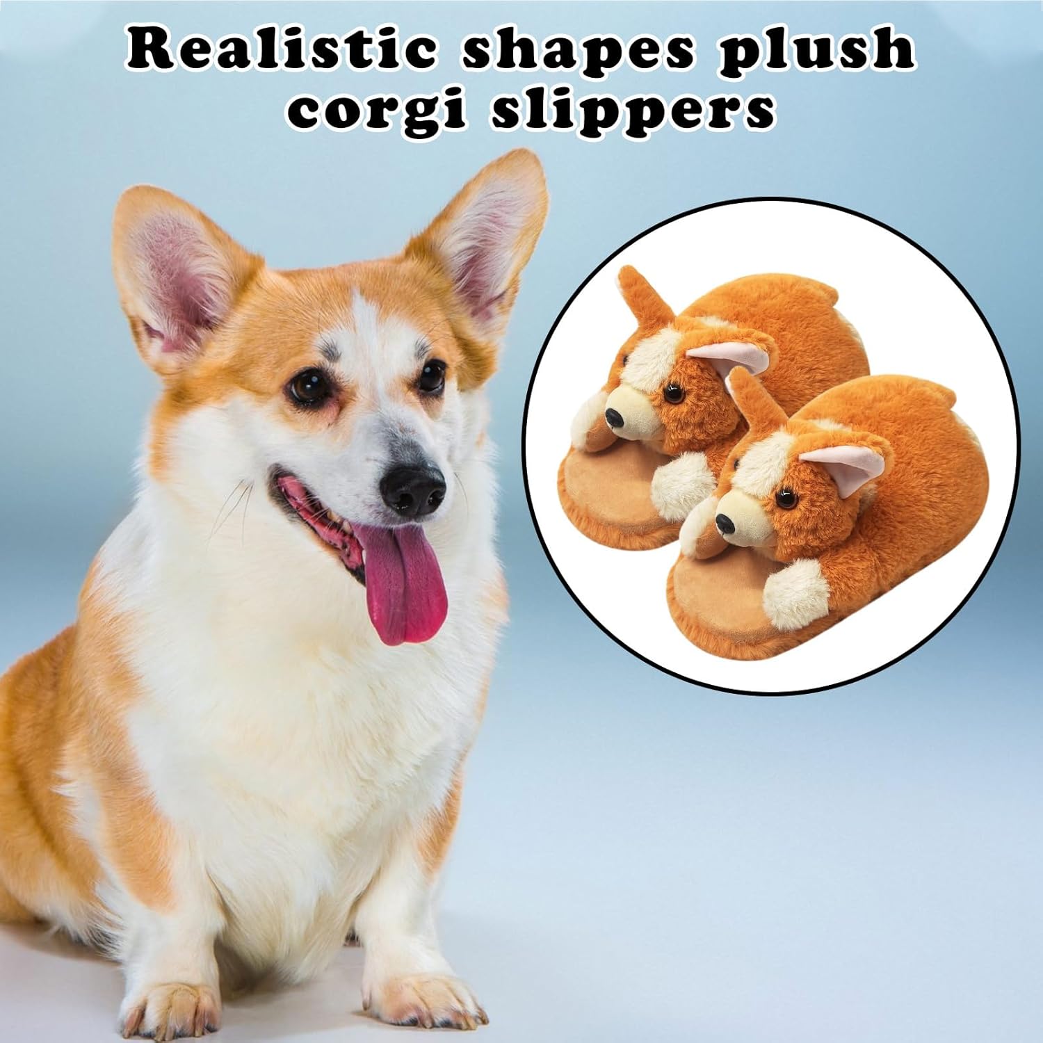 Funny Animal Slippers for Women, Cartoon Cute Fluffy Animal Slippers Cotton Soft Memory Foam Indoor Slippers,Birthday Gifts for Women - Image 6