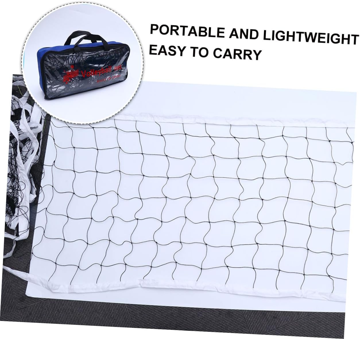 Outanaya Standard Outdoor Volleyball Net Set – Official Size Sports Ball Net with Sturdy Mesh for Backyard, Beach, Training, and Match Use