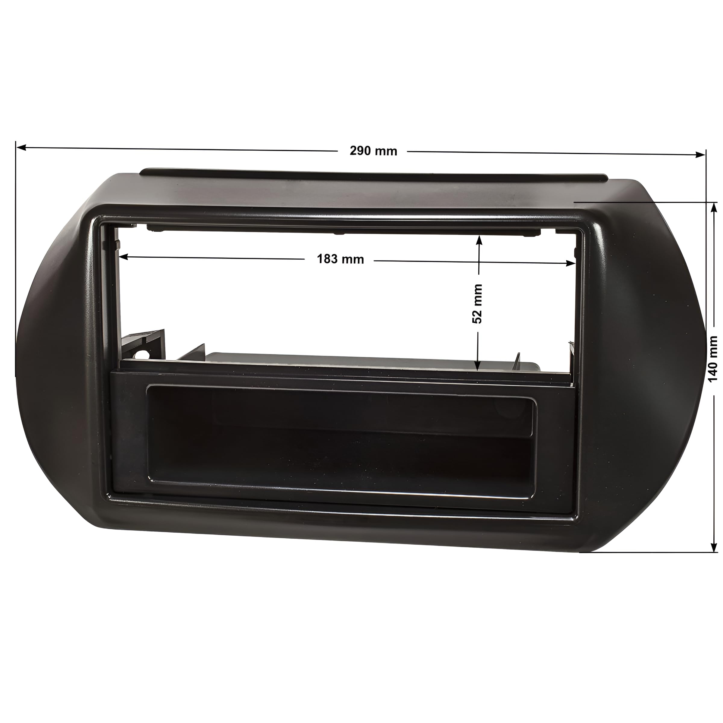 Kit montaggio autoradio 1DIN/2 DIN per Peugeot Bipper – Fiat Fiorino/Qubo – Citroen Nemo.