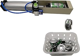 Air Cylinder Can Crusher Heavy Duty Efficient Soda Beer Smasher, Eco-Friendly Recycling Tool for Aluminum Cans… (Manual Button Valve)
