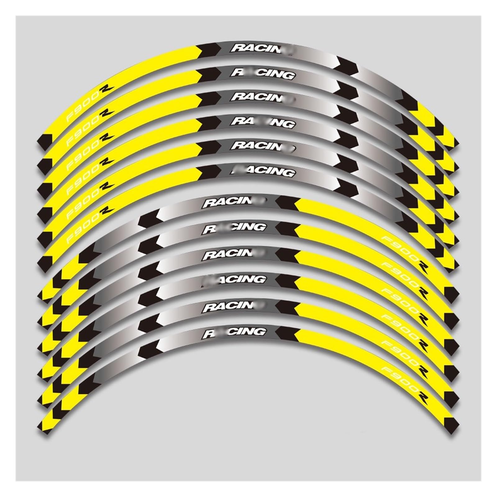 Applique for F900R F900 R F900r Motorcycle Tire Waterproof Wheel Sticker Rim Reflective Stripe Suit(A4)