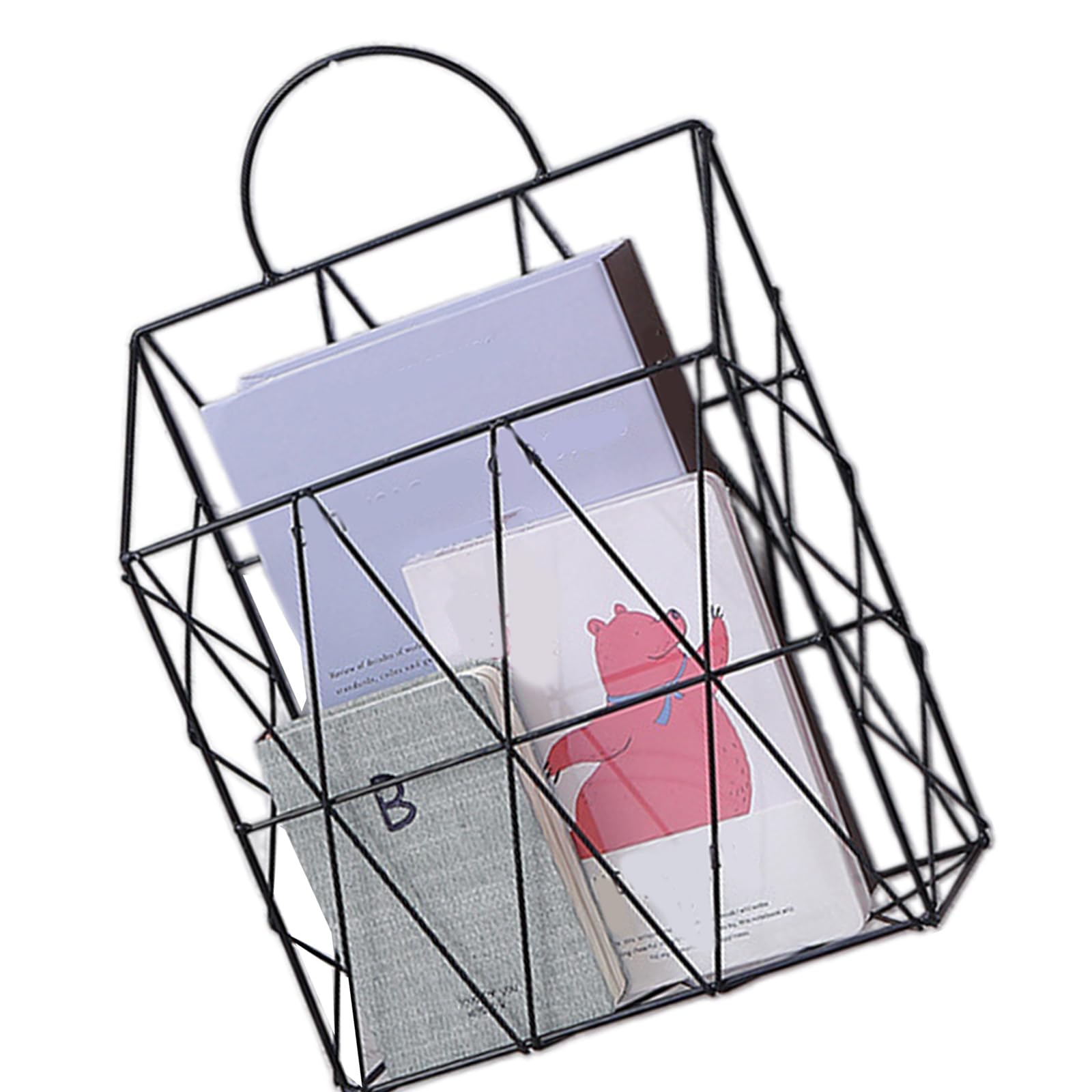HDOYTXXM Metal Wall Holders Magazine Document Hanging Magazine Organiser Hanging File Supplies Metal