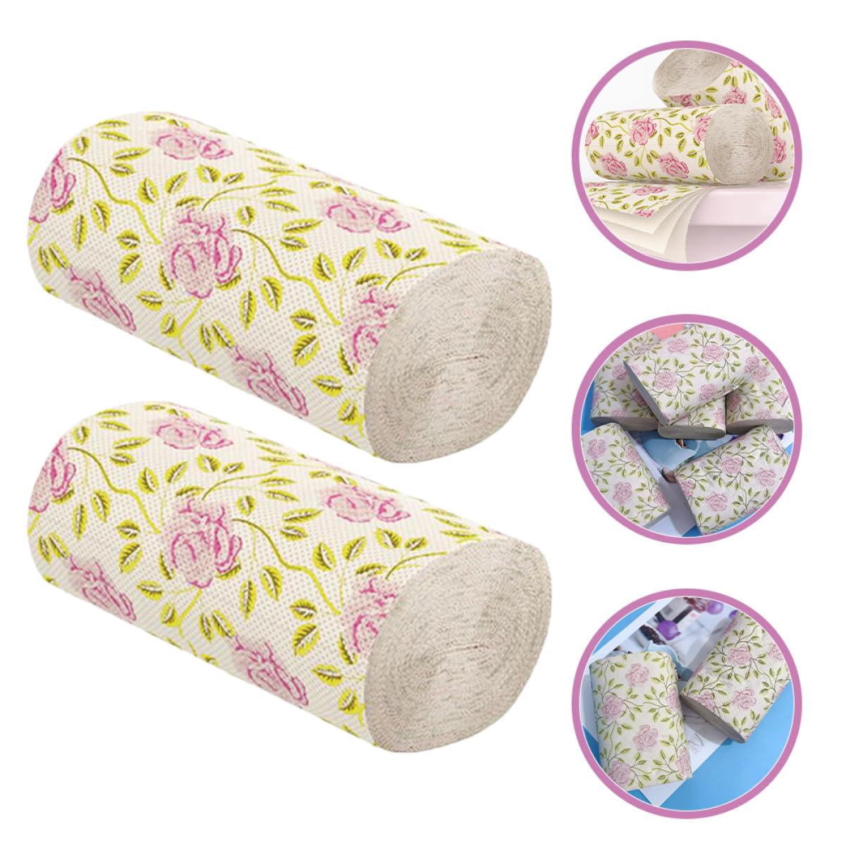 10 Pezzi Carta Igienica Decorativa Stampata con Rose in Polpa di Bambù Morbida e Resistente, Tovaglioli da Bagno Multifunzionali per Casa e Ufficio
