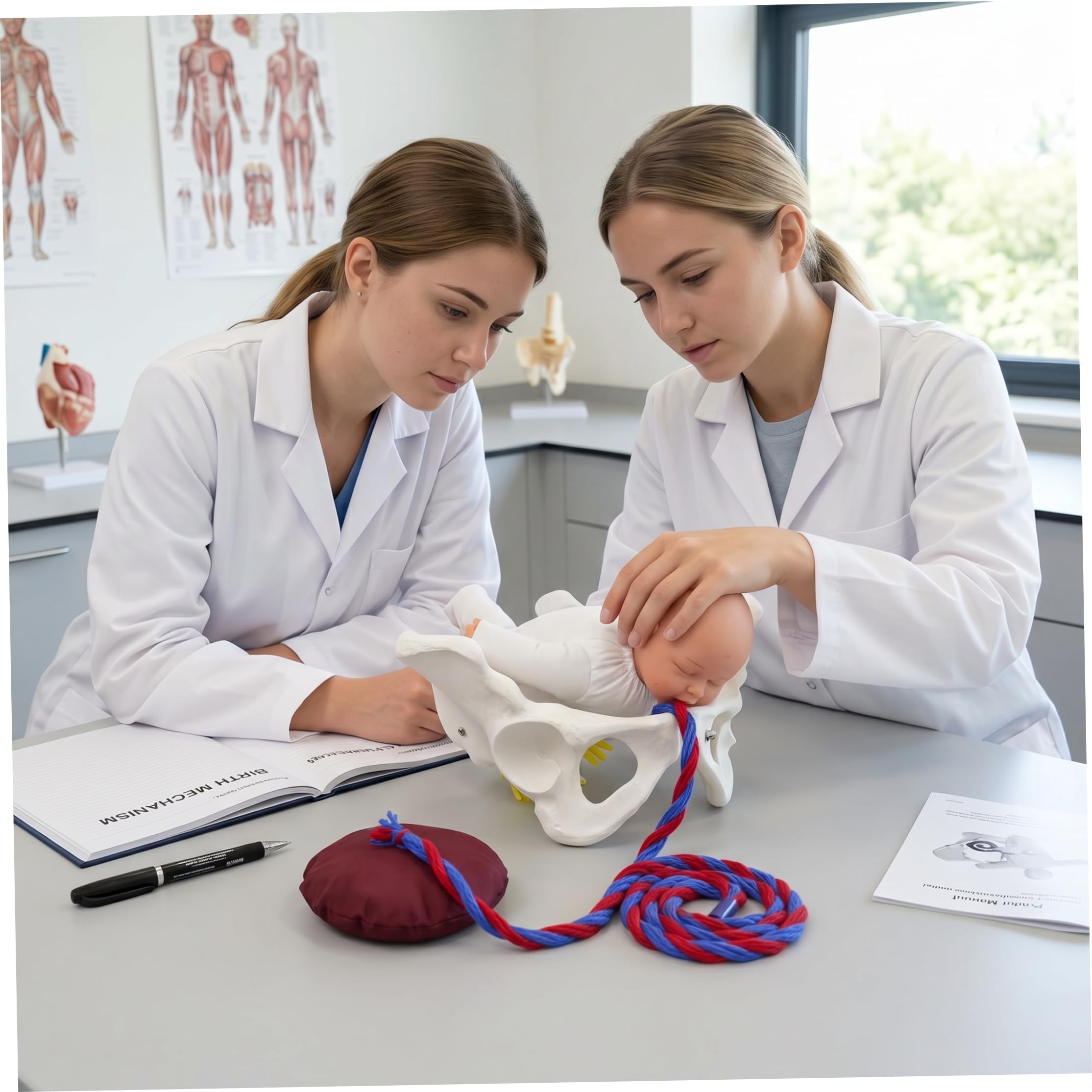 Simulador de Nacimiento, Modelo de Pelvis Femenina Humana, Parto, Mini Pelvis Femenina, Modelo