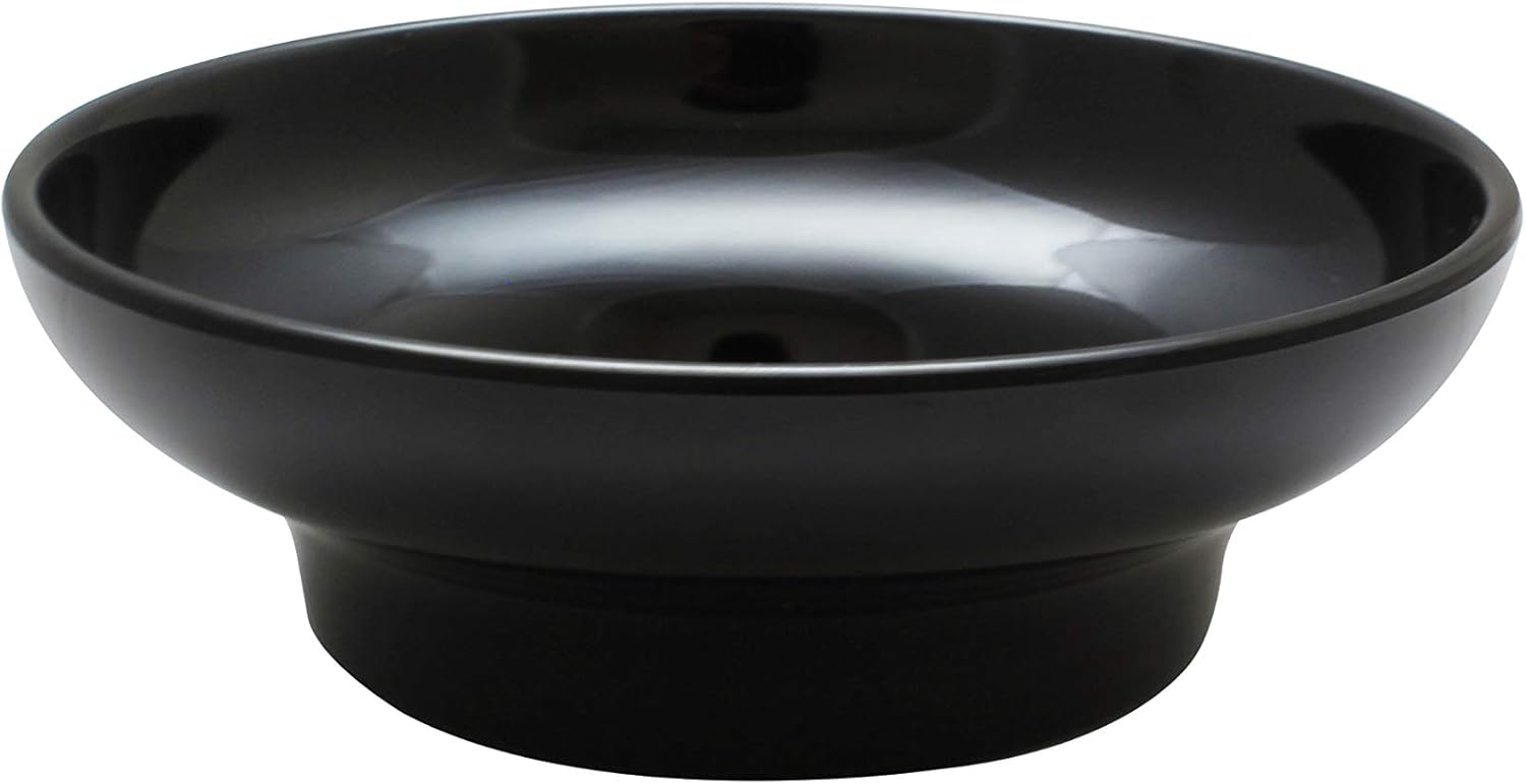 Thunder Group Retail pack-smooth melamine ramekin collection 8 oz, 4 3/4" salsa dish, black, comes in dozen