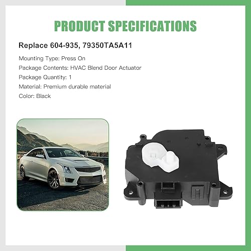 Vista 487 de SCITOO Reemplazo de actuador de puerta de mezcla de calentador HVAC para Ford F-150 2004-2008, para Ford para Lobo 2004-2008, para Lincoln para Mark