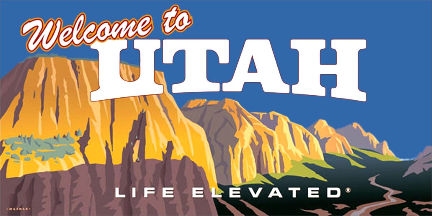 to Utah Life Elevated Sticker (ut Travel rv Hike