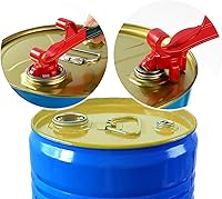 Vista 5 de Herramienta abridor de cubos de 5 galones, llave de bola mejorada para abrir tambor de 55 galones, abridor profesional de tapa de cubo, herramienta