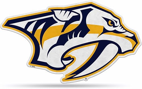 Miniatura 45 de NHL Rico Industries - Banderín de corte en forma de banderín, decoración del hogar y sala de estar, fieltro suave EZ para colgar