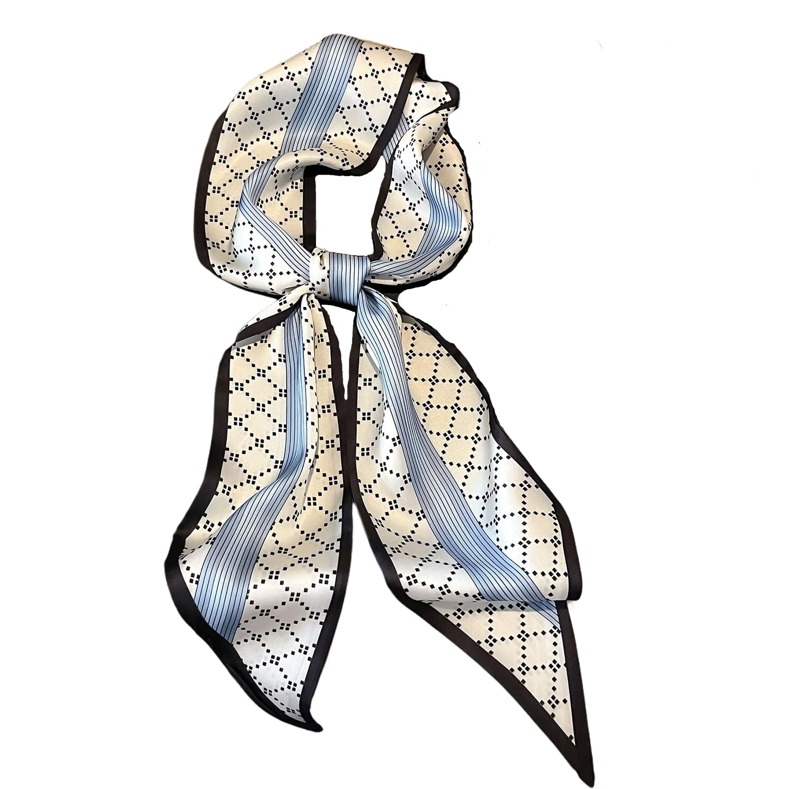 Head Hair Scarf for Women,Silky Long Headscarf Purse Bag Scarfs for Handbag Fashion Satin Neck Scarves Accessories