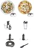 Kenwood kMix Stand Mixer for Baking, Stylish Kitchen Mixer with K-beater, Dough Hook and Whisk, 5L Glass Bowl, 1000 W, Black & FDP65.180SI 2 in 1 Food Processor Multipro Express, Silver