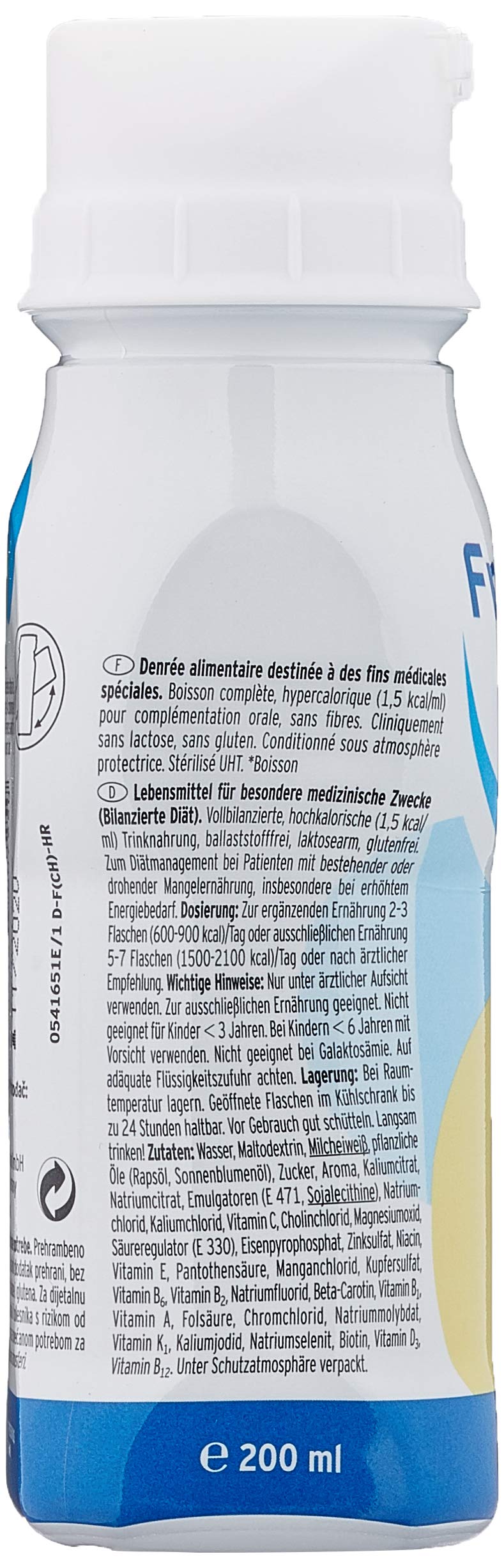 Fresenius Kabi Deutschland GmbH energy DRINK Vanille, Trinknahrung, 6x4x200 ml
