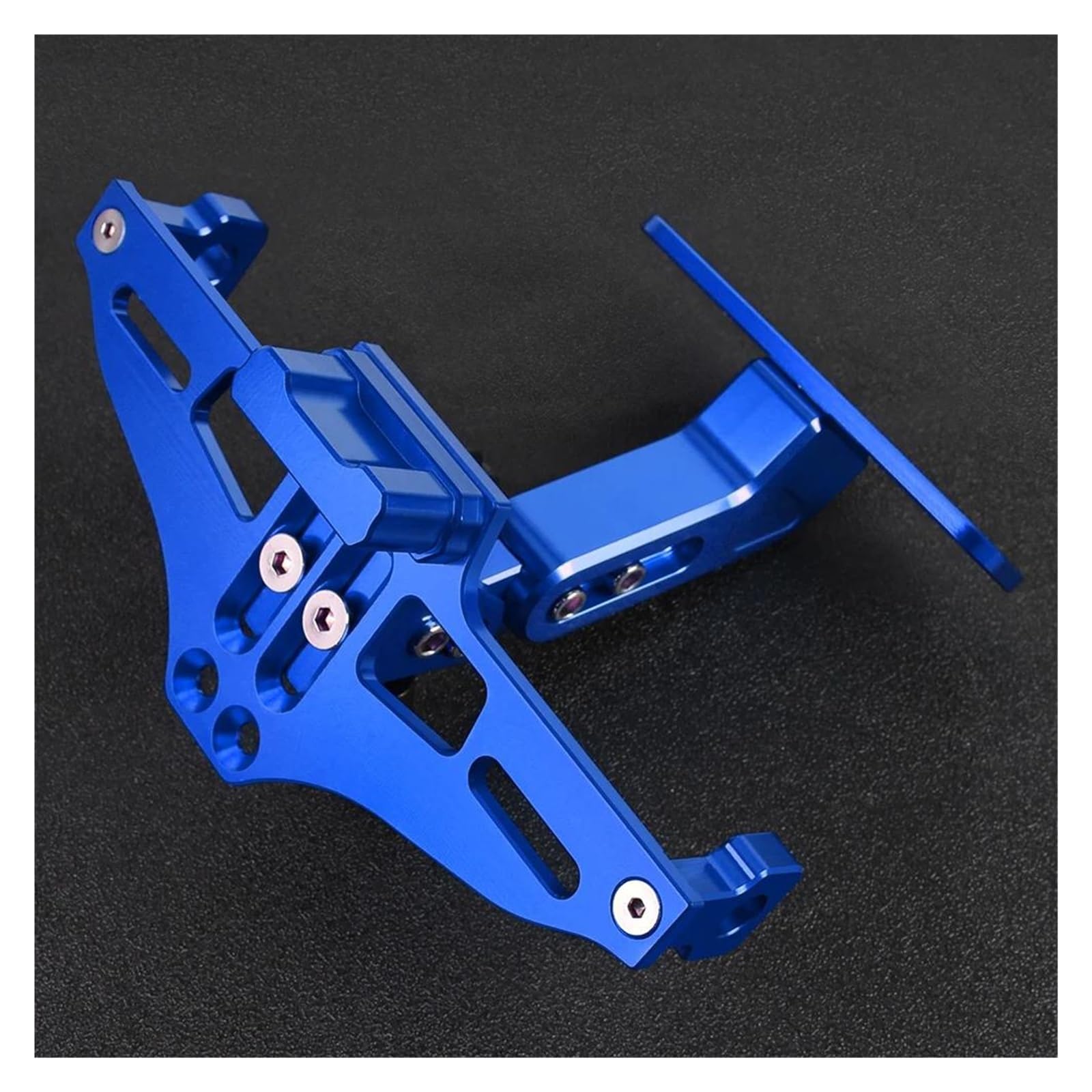 Soporte De Matrícula Moto para Yamaha MT03 MT-03 2016-2023 Soporte para Matrícula con Luces Traseras Portamatrículas(Azul,No Logo)