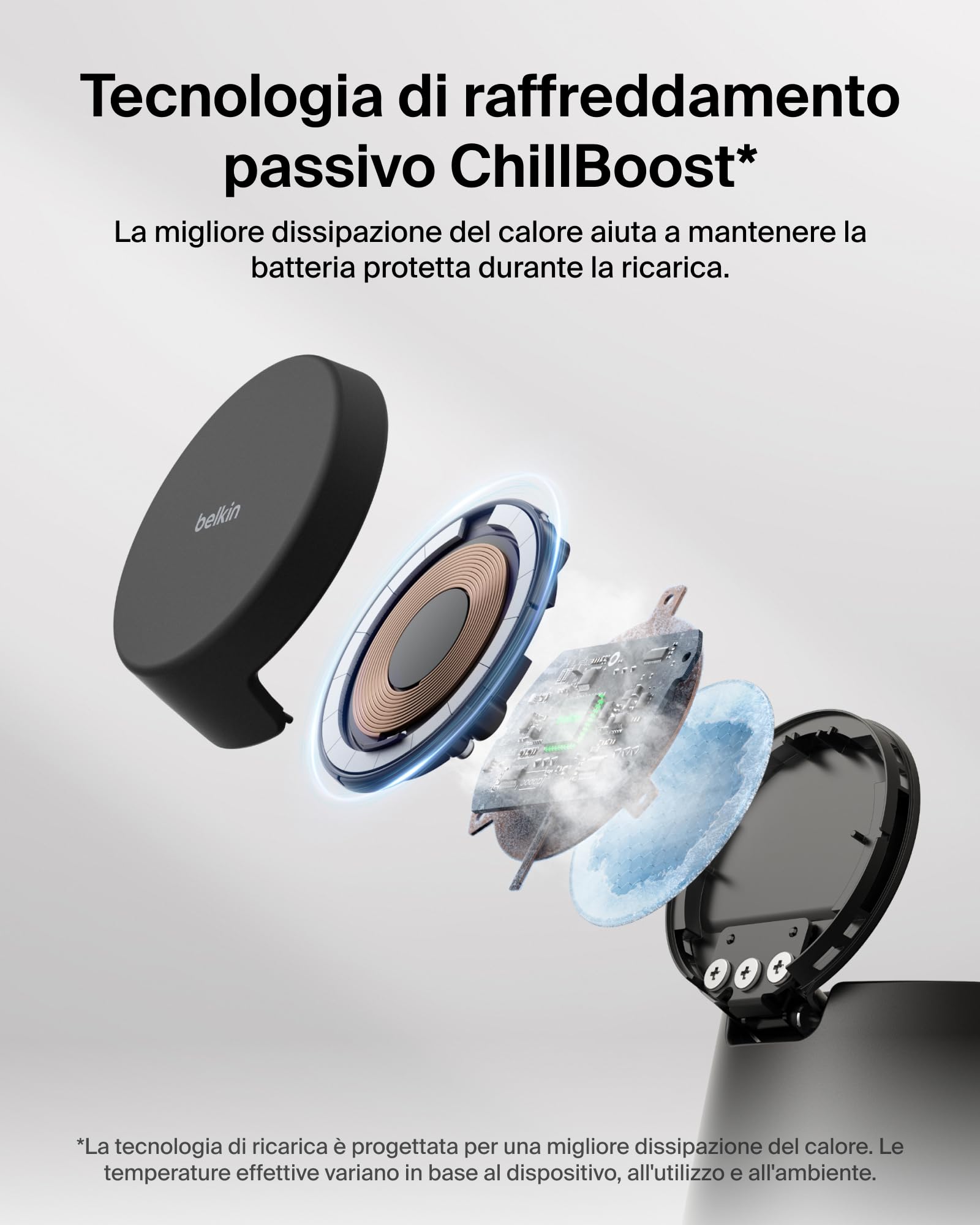 Belkin UltraCharge Caricatore Wireless Magnetico 3 in 1 Qi2.2 25W con Porta USBC, Stazione di Ricarica per Samsung Galaxy S26, Galaxy Watch, Pixel 10, Pixel Watch, Apple Watch, con Alimentatore 45W