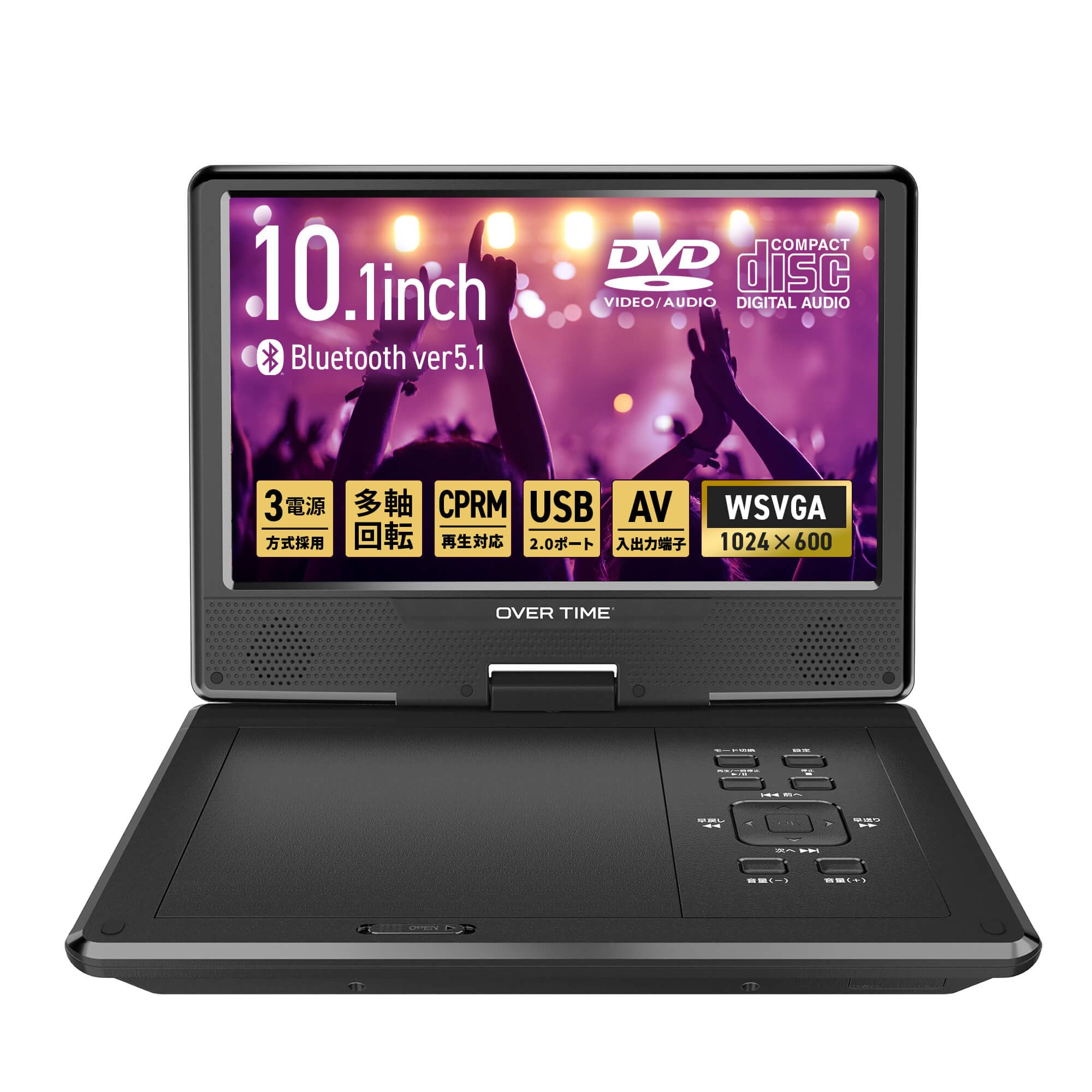 Amazon.co.jp: 東京Deco ポータブルDVDプレーヤー 10.1インチ 車載