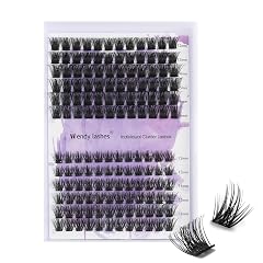WENDY Lashes Clusters D Curl Lash Clusters DIY Eyelash Clusters 2 Styles 12-16mm Cluster Lashes Black Cluster Eyelash