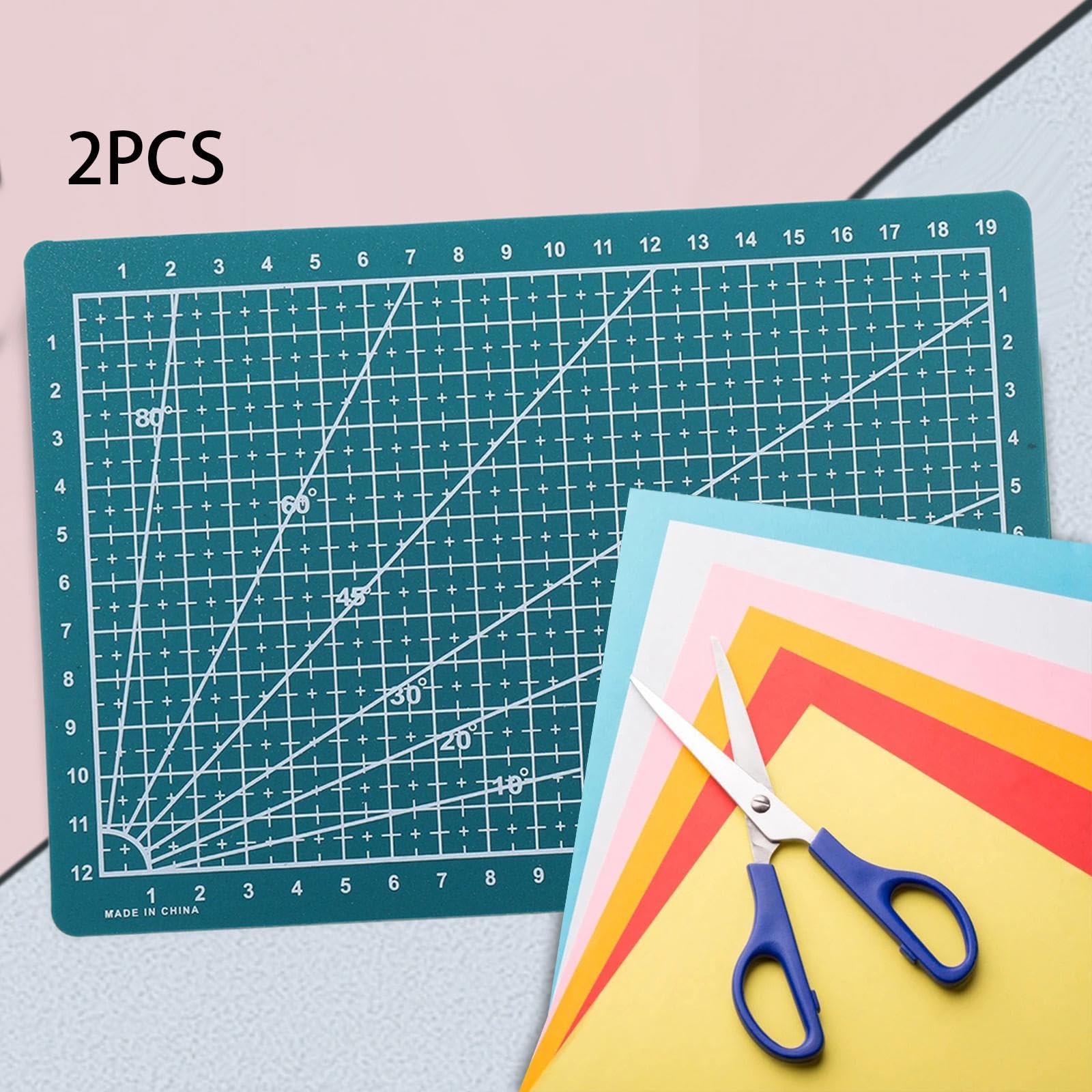 Tachiuwa 3X Pair of Quilting Mats, Double Sided Cutting Pads for Projects and Scrapbooking