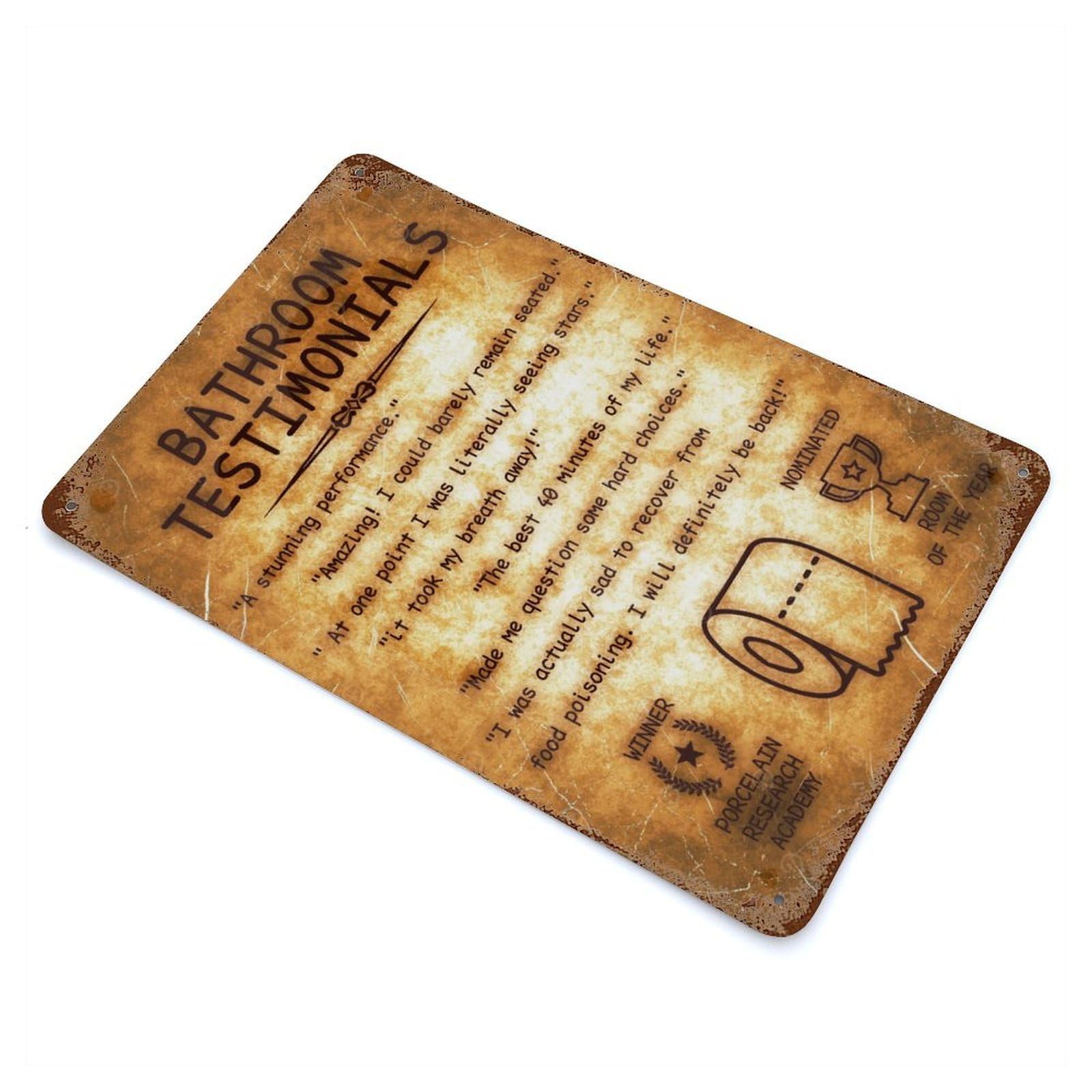 05 Quotes 05 Distressed Metal Wall Sign 11.8"x7.9", Ideal for Garage, Bar And Workshop Decor