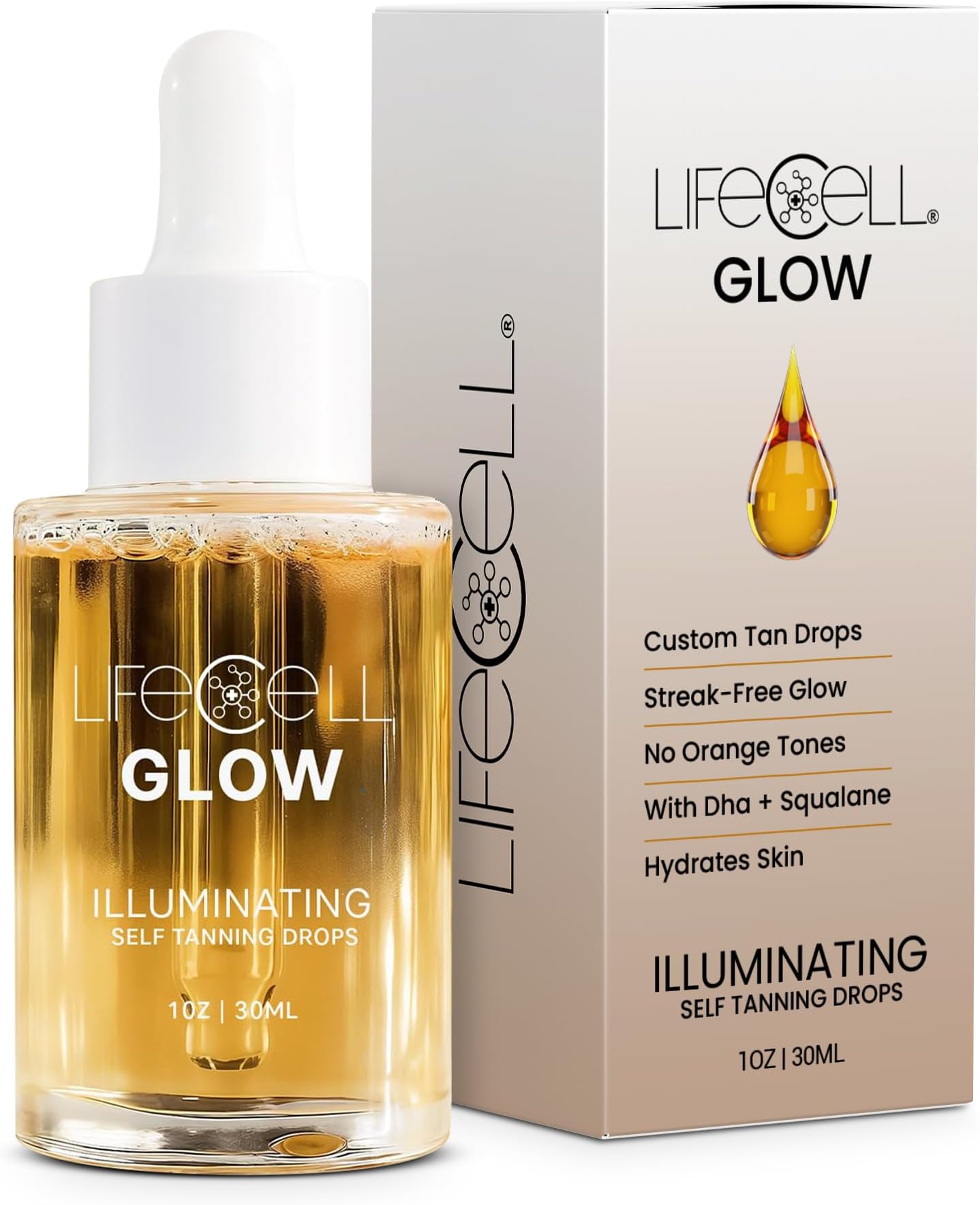 LifeCell Glow Self-Tanning Drops