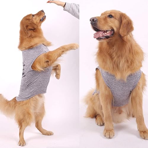 Miniatura 3 de CAISANG Camisas para perros, camiseta para cachorros, sudadera para mamá, ropa para mascotas, chaleco sin mangas, ropa para perros, cuello redondo,