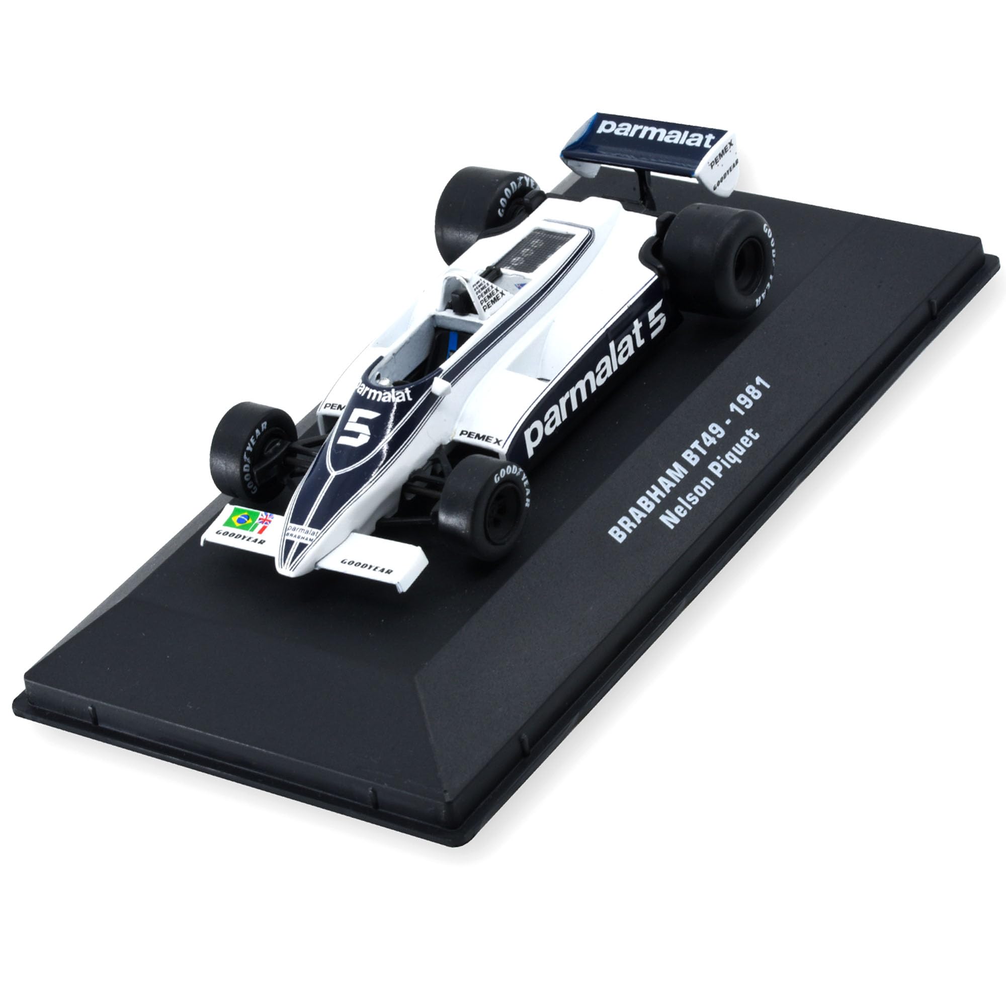 1:43 F1 Team BT49-1981 Collection Formula 1 Race 5# Model Inspired by Nelson Piquet Diecast Collectible Model
