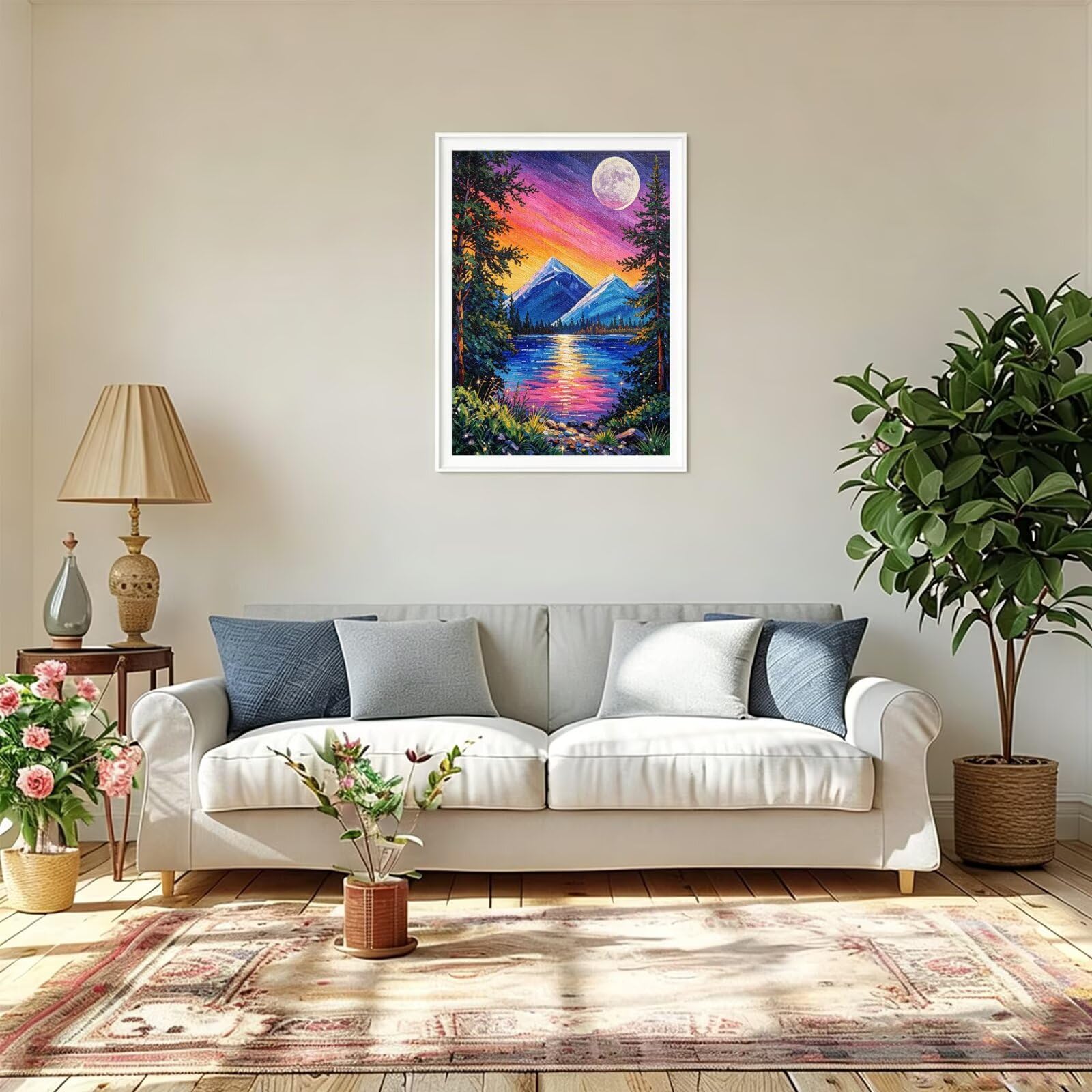 5D Paysage Diamond Painting Adulte Ronde Diamond Peinture 60x80cm-1428