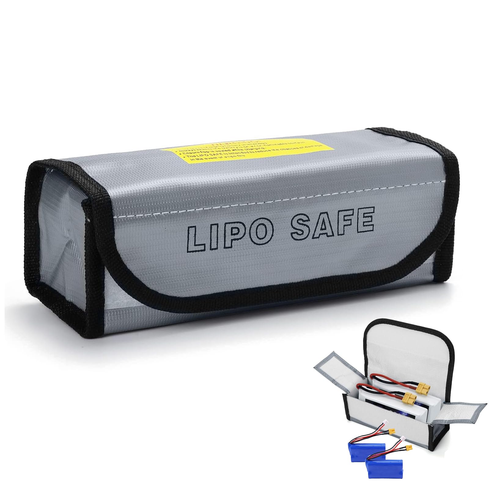 Lipo Battery Safe Bag, Fireproof Safety Protection Bag, Fireproof, Explosion-Proof Battery, Safe Bags for Charge