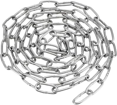 sourcing map Hardened Proof Coil Chain, 1m Length, 1.5mm Thickness