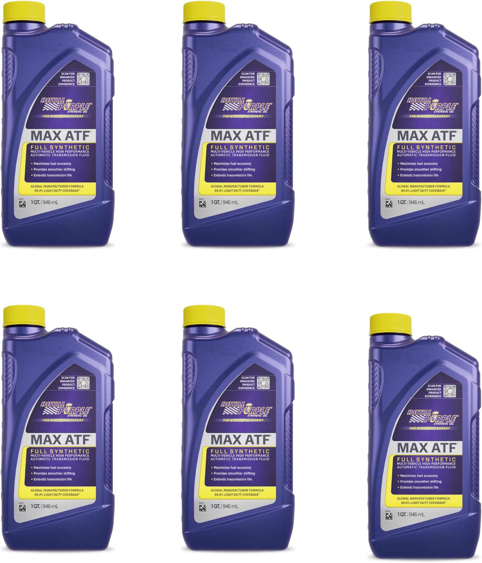 Royal Purple 06320-6PK Max ATF High Performance Synthetic Automatic Transmission Fluid - 1 qt. (Case of 6)