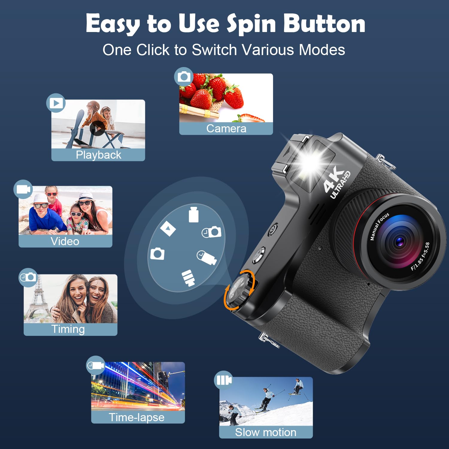 デジタルカメラ 4K デジカメ ほぼ新品 a5197 Amazon.co.jp: デジカメ4K44MP小型デジタルカメラポケットカメラ