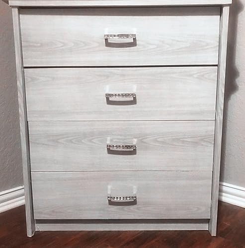 Miniatura 3 de Emoyi Papel tapiz de madera sintética gris, removible, adhesivo para gabinete, cocina, decoración del hogar, 17.7 x 78.7 pulgadas