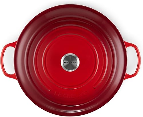Miniatura 11 de Le Creuset 9 Qt. Signature Horno holandés redondo con pomo de acero inoxidable grabado Artichaut