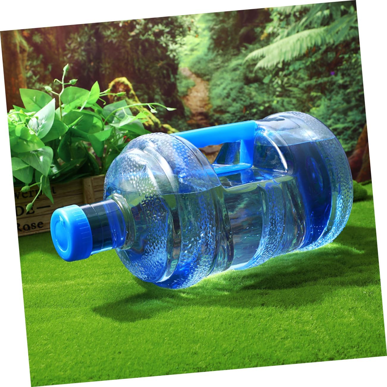 2pcs Portable Water Container Durable Pet Water Jug with Handle Design for Camping Hiking Outdoor Activities and Travel Storage